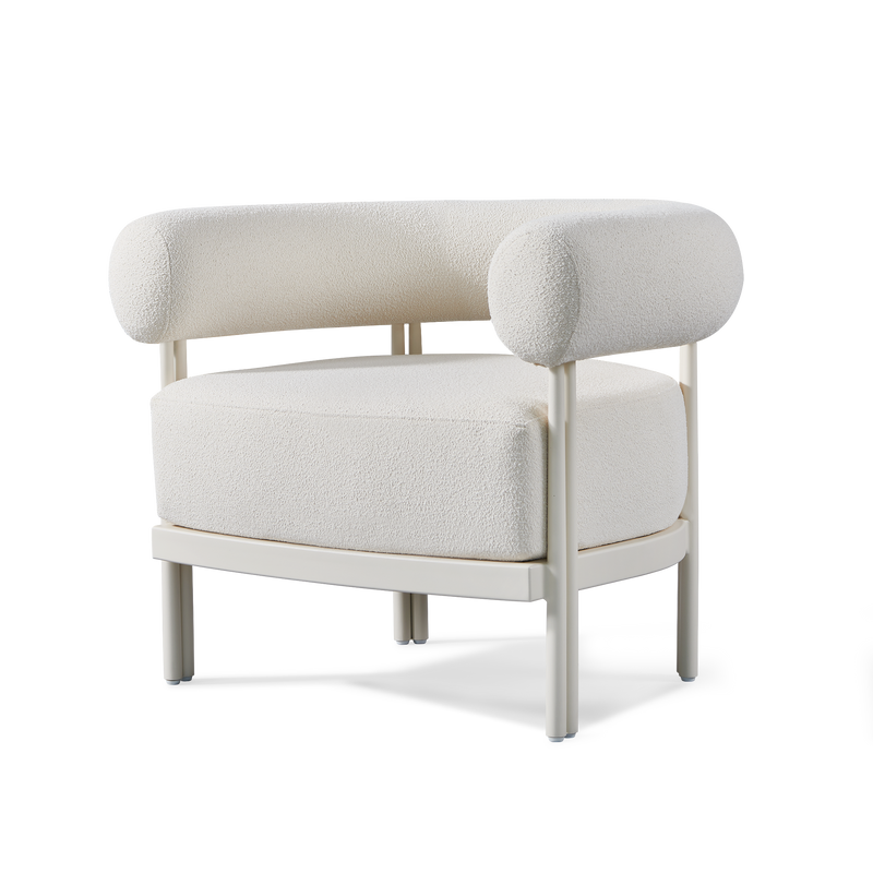 Cove Luxe Lounge Chair | Aluminum Bone Riviera Ivory
