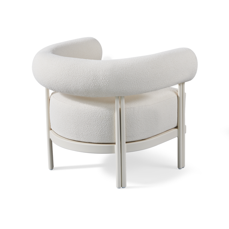 Cove Luxe Lounge Chair | Aluminum Bone Riviera Ivory