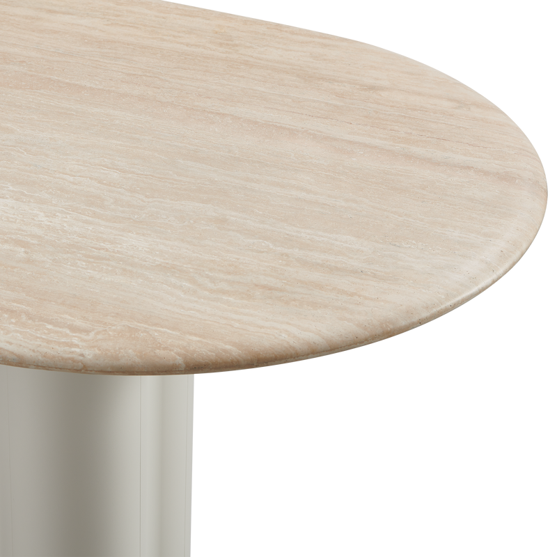 Porto Aluminum Pill Dining Table 108"