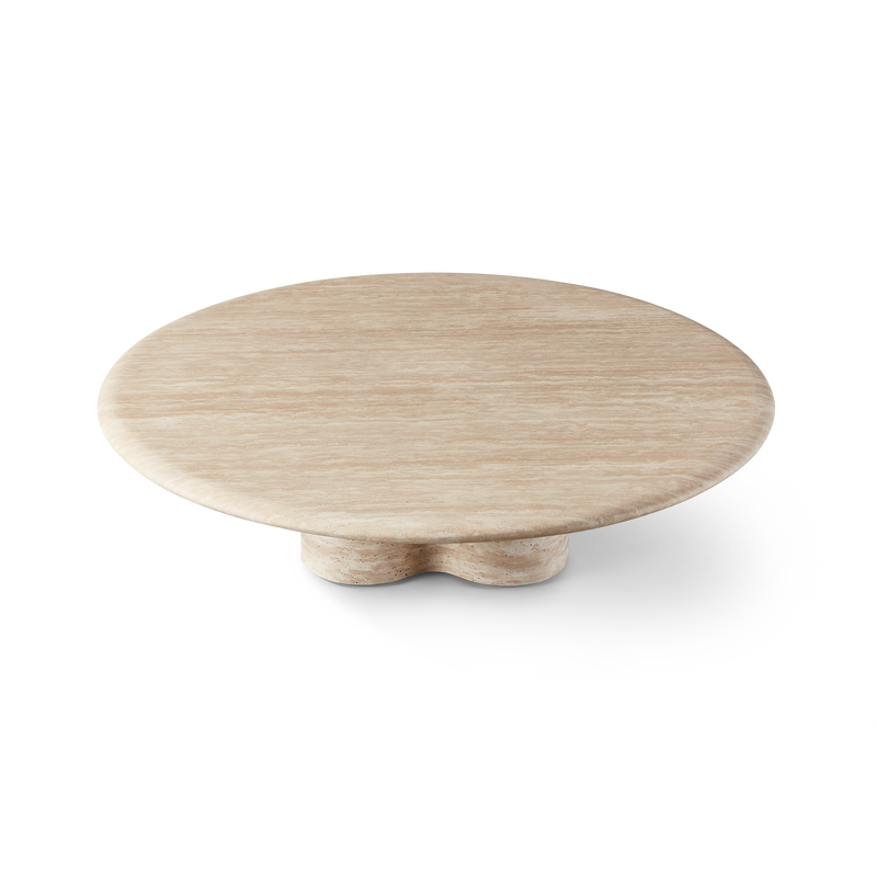 Porto Travertine Round Coffee Table