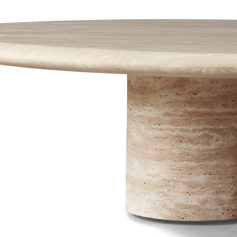Porto Travertine Round Coffee Table