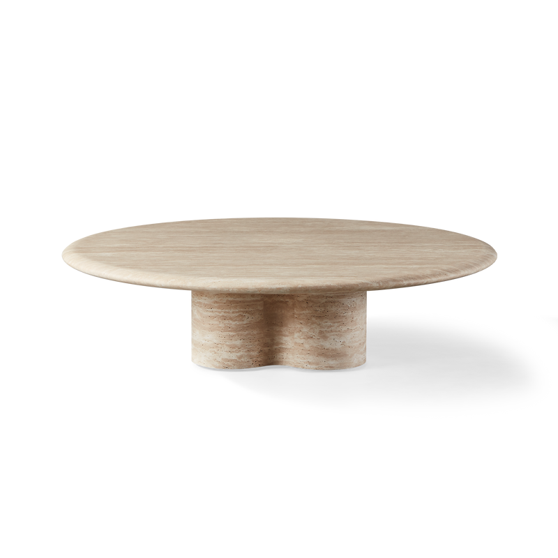 Porto Travertine Round Coffee Table