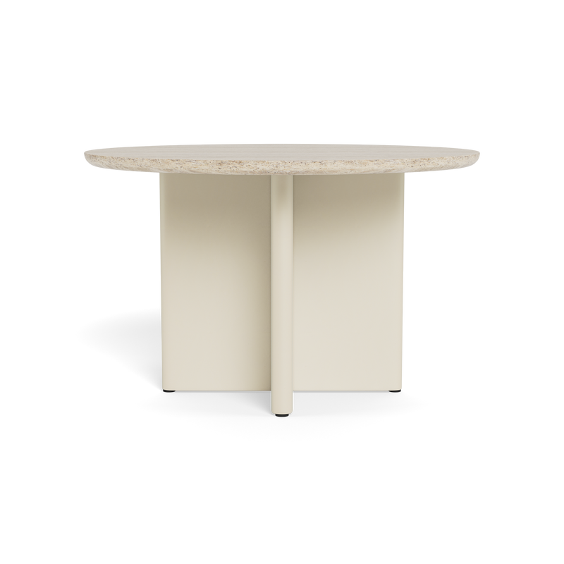 Victoria Aluminum Stone Round Dining Table 48"