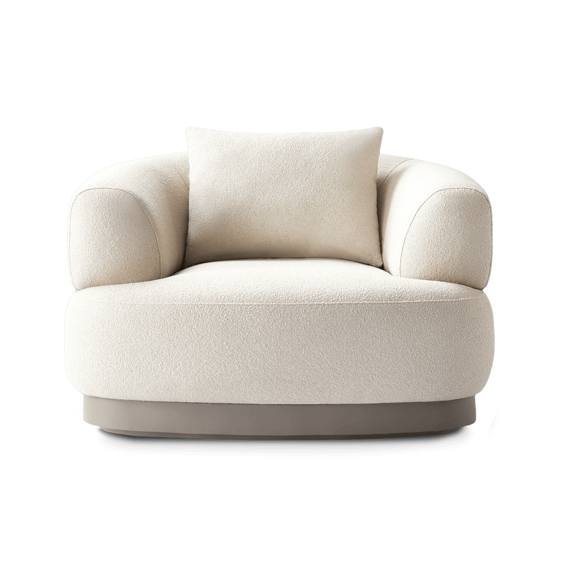 Amalfi Swivel Lounge Chair | Aluminum Asteroid, Copacabana Midnight,