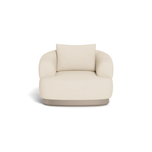 Amalfi Swivel Lounge Chair | Aluminum Taupe, Riviera Sand,