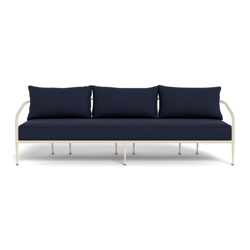 Andre 3 Seat Sofa | Aluminum Bone, Siesta Indigo,