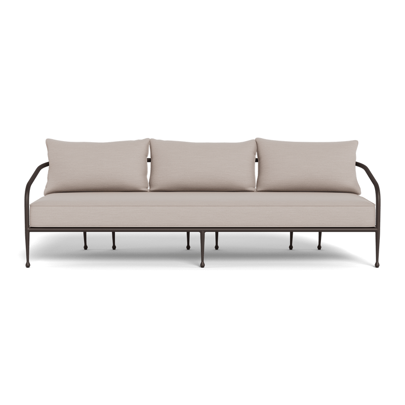 Andre 3 Seat Sofa | Aluminum Bronze, Panama Marble,