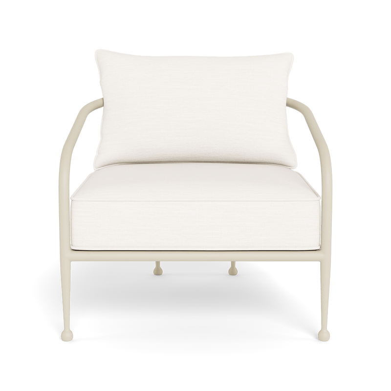 Andre Lounge Chair | Aluminum Bone, Panama Blanco,