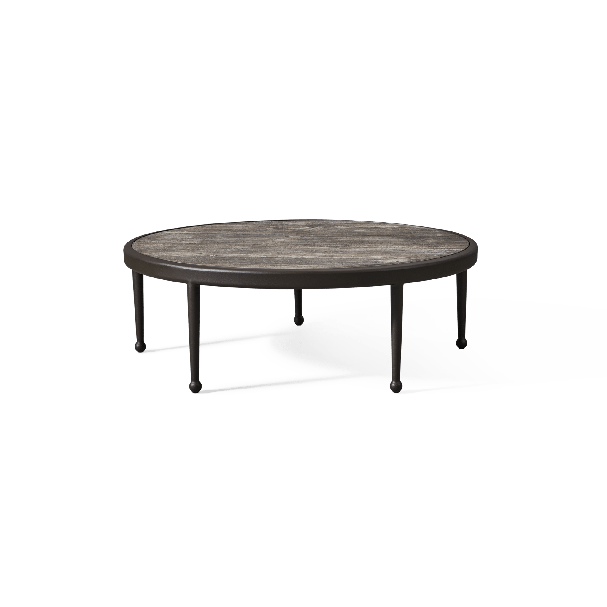 Andre Round Coffee Table | Cafe Inspired Aluminum Outdoor Furniture ...