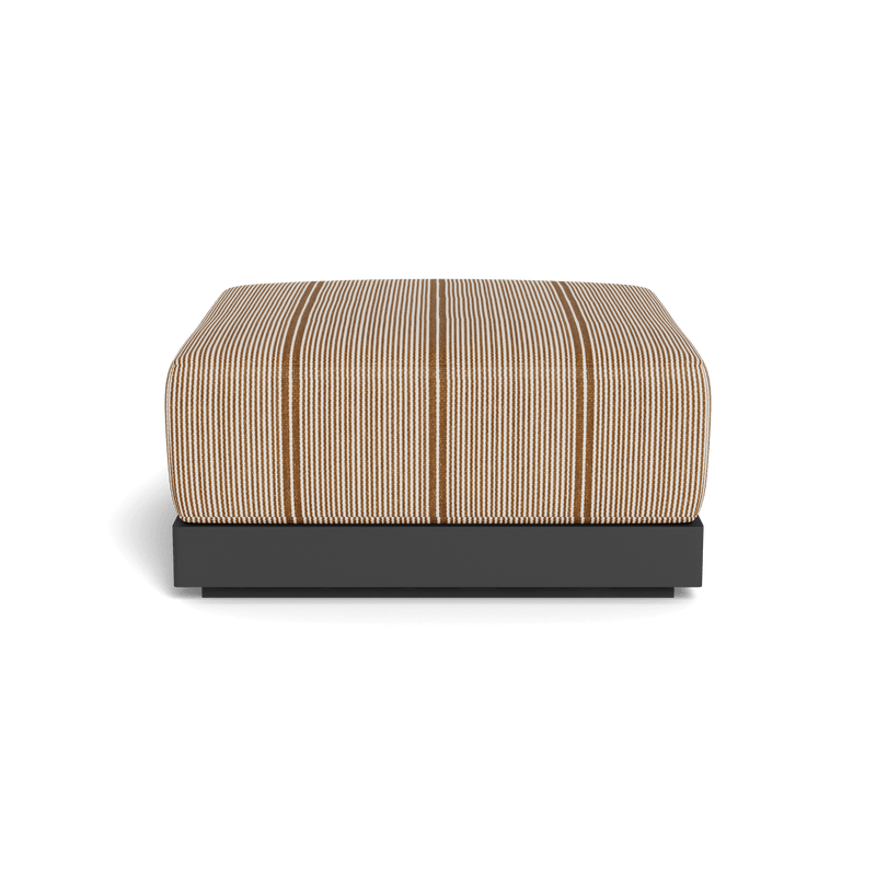 ANTIGUA OTTOMAN | Aluminum Asteroid, Bateau Teak,