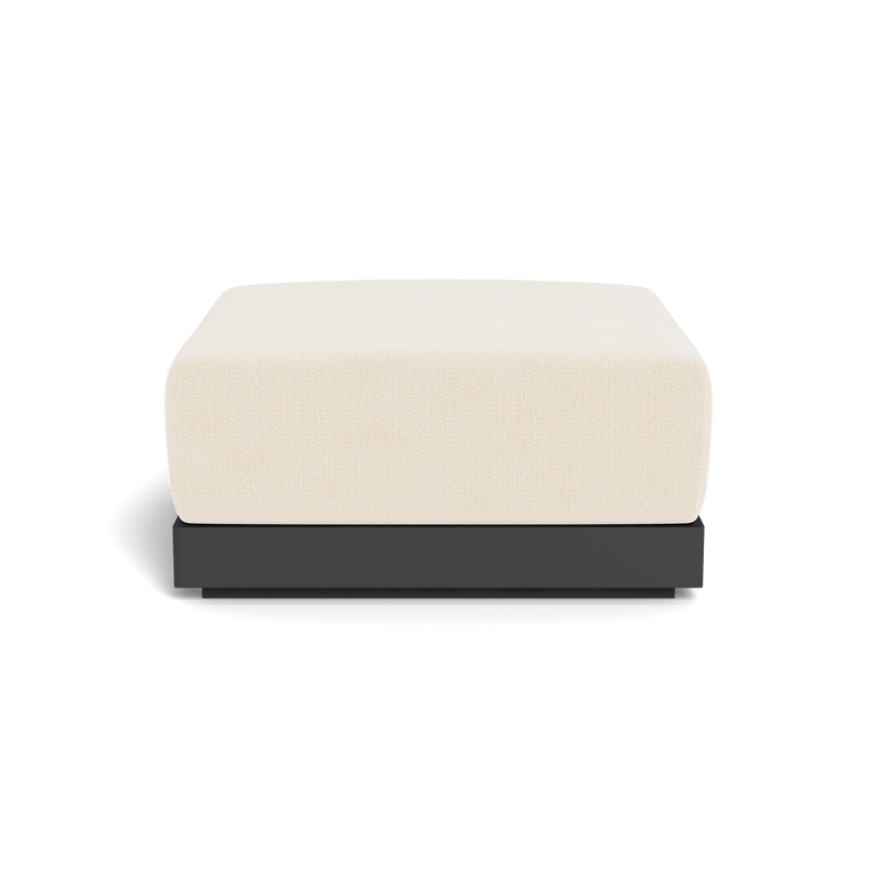 ANTIGUA OTTOMAN | Aluminum Asteroid, Marley Parchment,