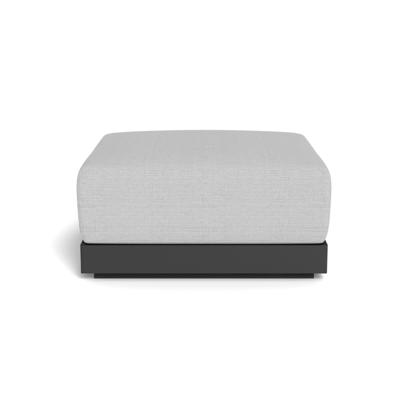 ANTIGUA OTTOMAN | Aluminum Asteroid, Monterey Silver,