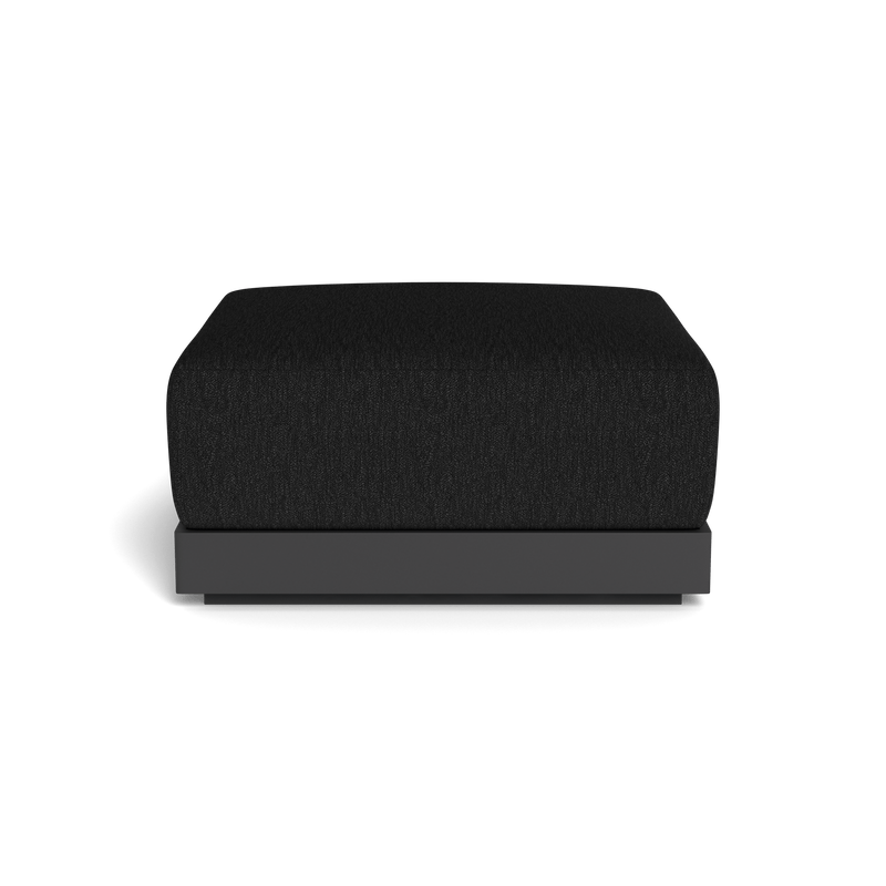 ANTIGUA OTTOMAN | Aluminum Asteroid, Pebble Charcoal,