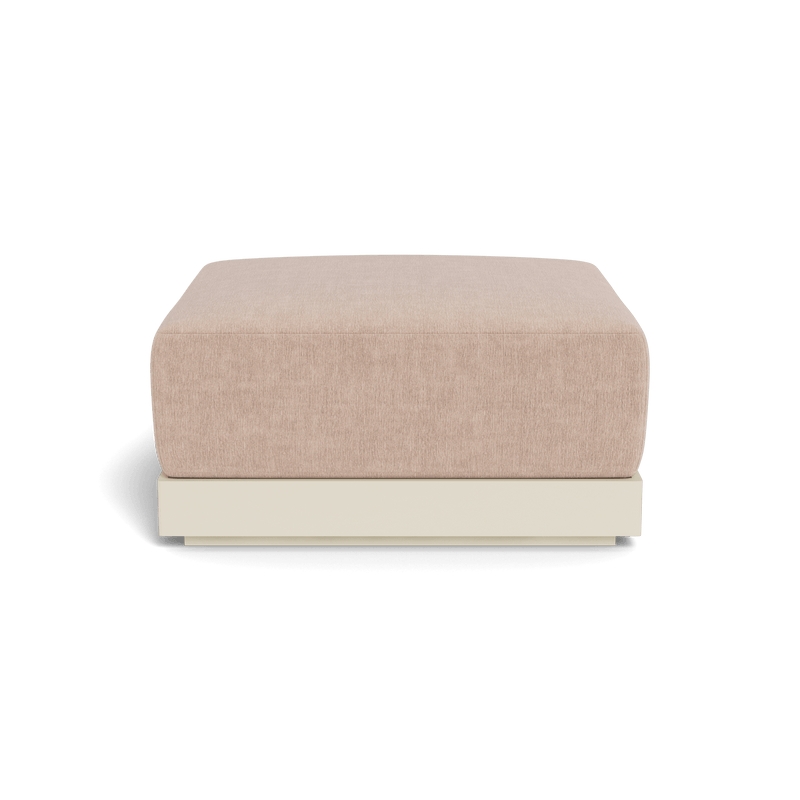 ANTIGUA OTTOMAN | Aluminum Bone, Altona Sand,