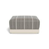 ANTIGUA OTTOMAN | Aluminum Bone, Bateau Classic,