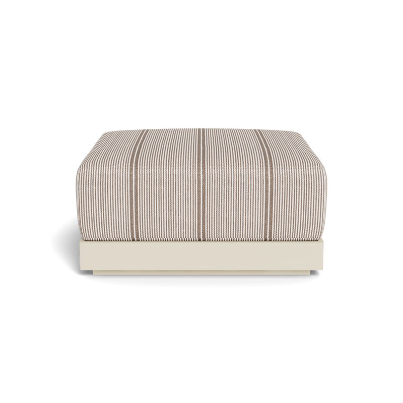 ANTIGUA OTTOMAN | Aluminum Bone, Bateau Cocoon,