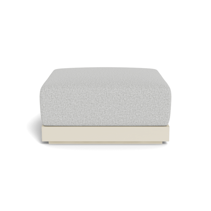 ANTIGUA OTTOMAN | Aluminum Bone, Copacabana Sand,