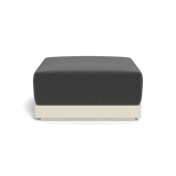 ANTIGUA OTTOMAN | Aluminum Bone, Marley Boulder,