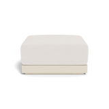 ANTIGUA OTTOMAN | Aluminum Bone, Marley Snow,