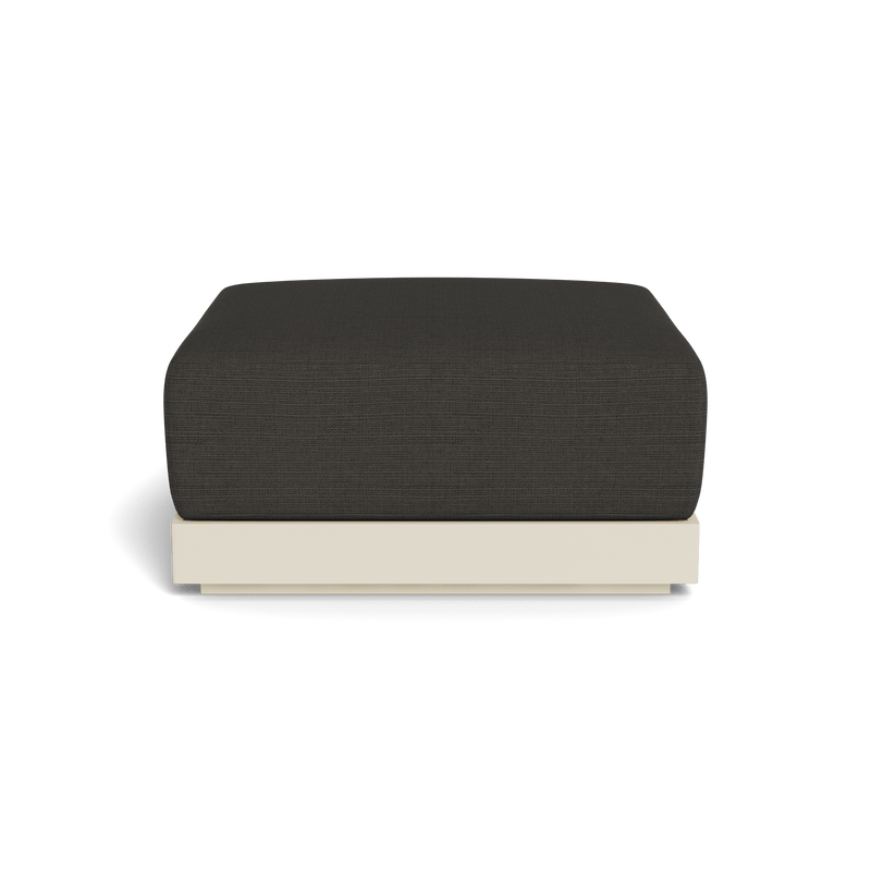 ANTIGUA OTTOMAN | Aluminum Bone, Monterey Charcoal,