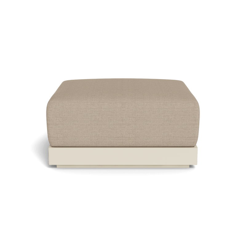 ANTIGUA OTTOMAN | Aluminum Bone, Monterey Sand,