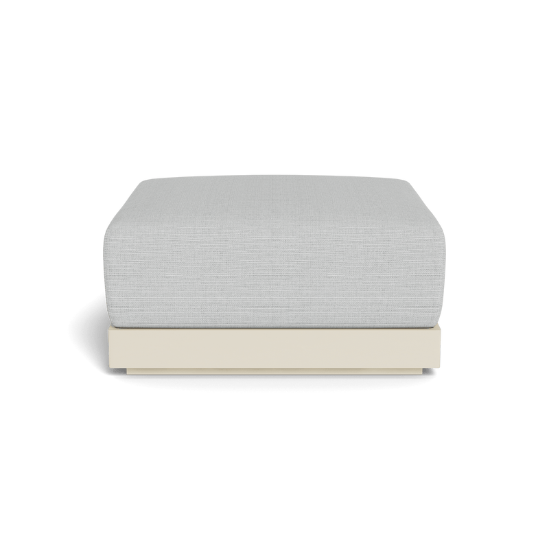 ANTIGUA OTTOMAN | Aluminum Bone, Monterey Silver,
