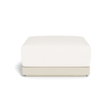 ANTIGUA OTTOMAN | Aluminum Bone, Panama Blanco,