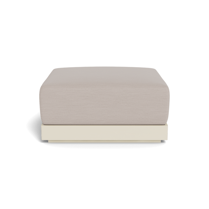 ANTIGUA OTTOMAN | Aluminum Bone, Panama Marble,