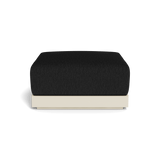 ANTIGUA OTTOMAN | Aluminum Bone, Pebble Charcoal,