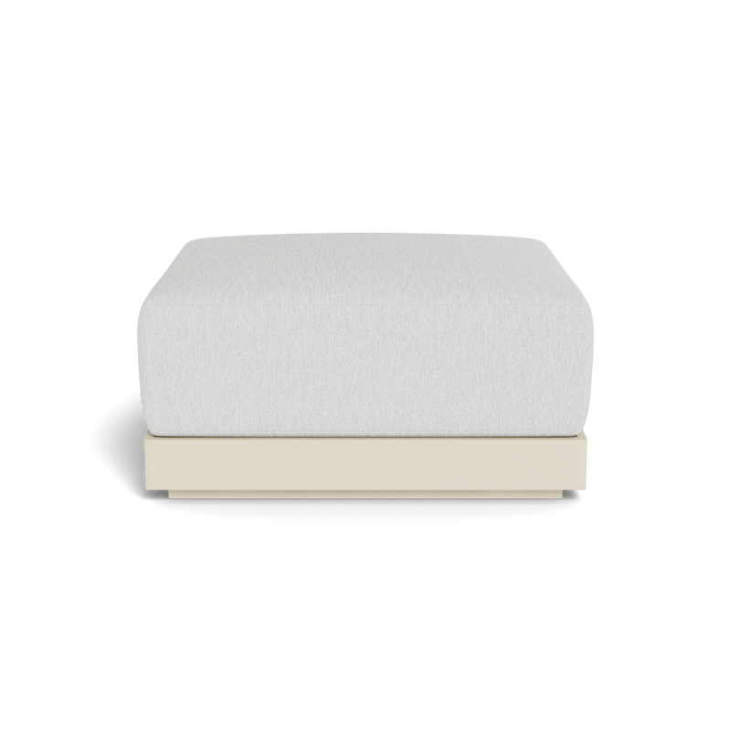 ANTIGUA OTTOMAN | Aluminum Bone, Pebble Cloud,