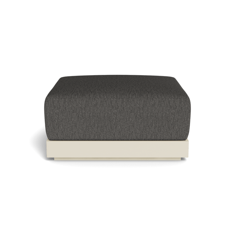ANTIGUA OTTOMAN | Aluminum Bone, Pebble Smoke,