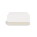 ANTIGUA OTTOMAN | Aluminum Bone, Pebble White,