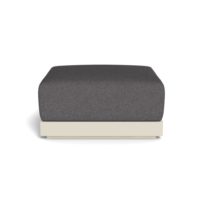 ANTIGUA OTTOMAN | Aluminum Bone, Riviera Slate,