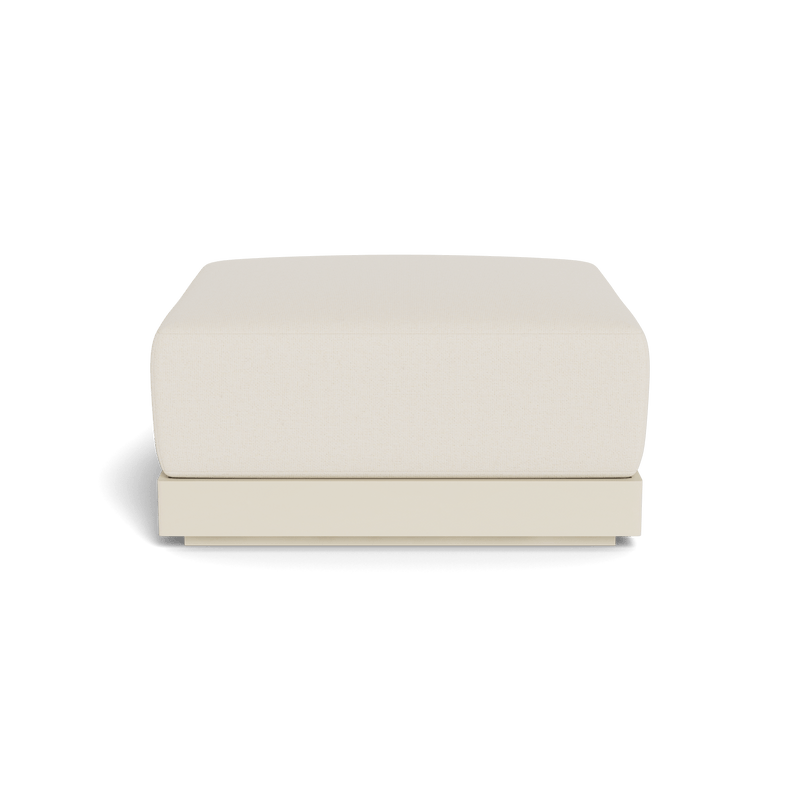 ANTIGUA OTTOMAN | Aluminum Bone, Siesta Ivory,