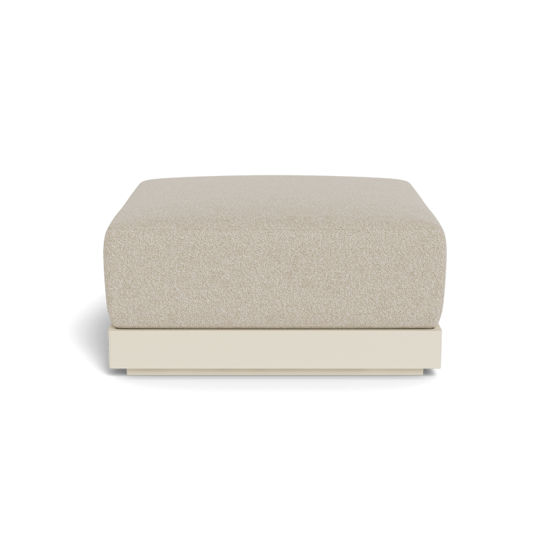 ANTIGUA OTTOMAN | Aluminum Bone, Siesta Taupe,