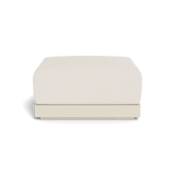 ANTIGUA OTTOMAN | Aluminum Bone, Stirling Linen,