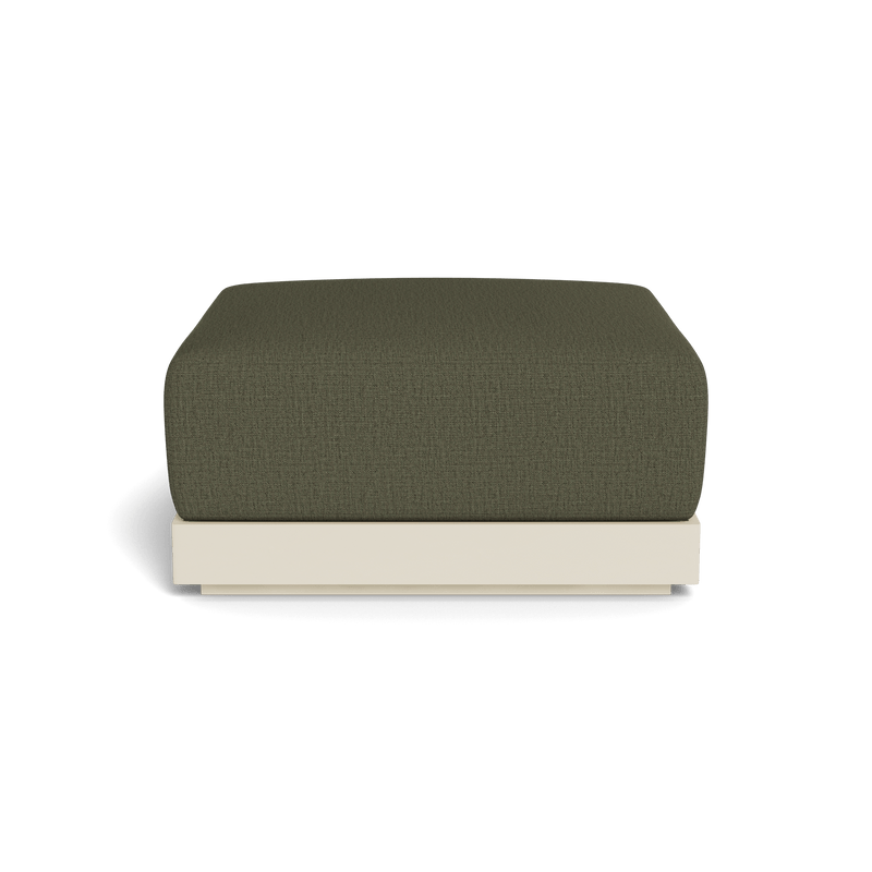 ANTIGUA OTTOMAN | Aluminum Bone, Stirling Moss,