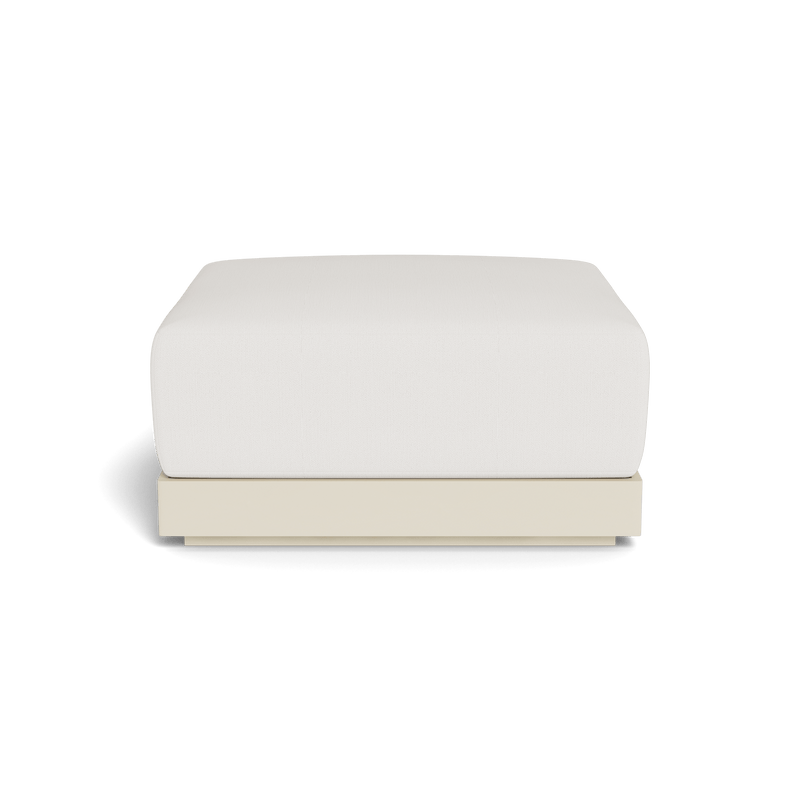 ANTIGUA OTTOMAN | Aluminum Bone, Stirling Salt,