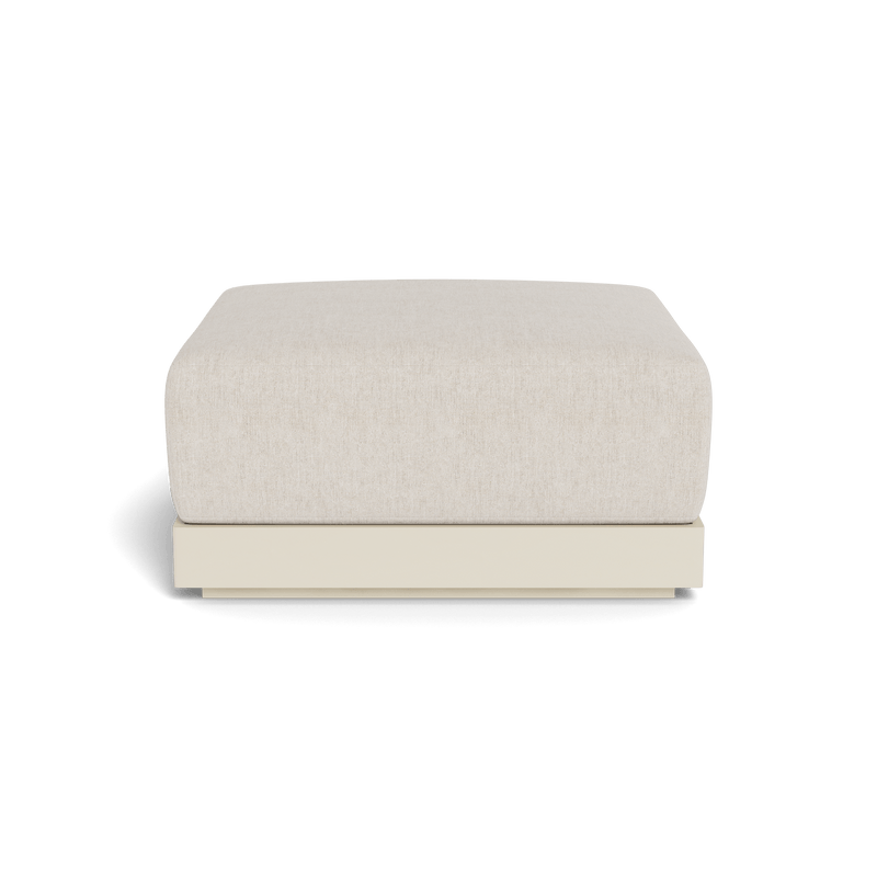 ANTIGUA OTTOMAN | Aluminum Bone, Stirling Sanddollar,