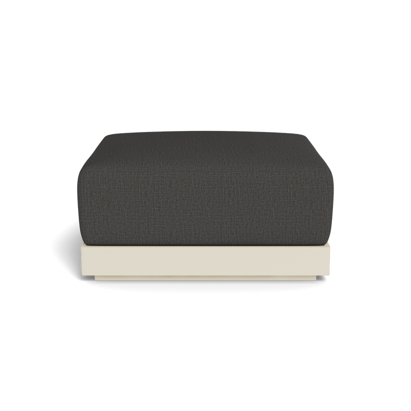ANTIGUA OTTOMAN | Aluminum Bone, Stirling Shadow,
