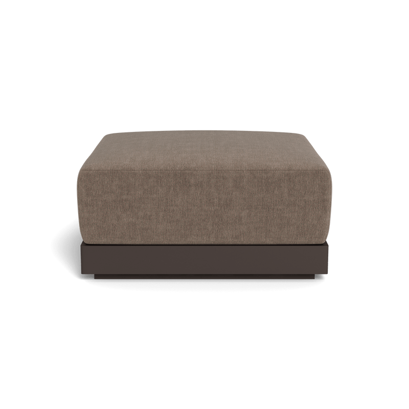 ANTIGUA OTTOMAN | Aluminum Bronze, Altona Mink,
