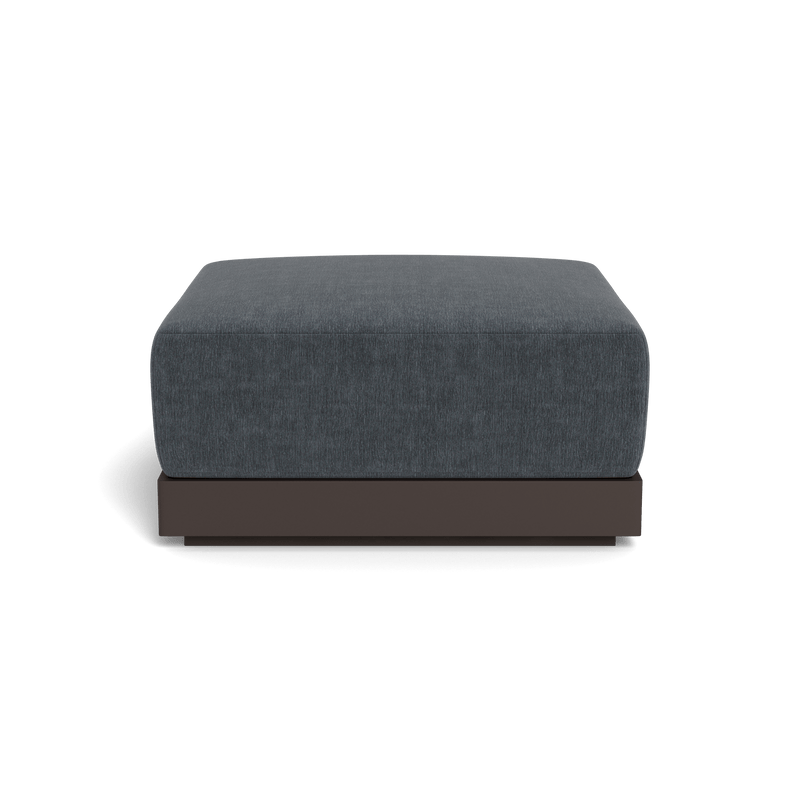 ANTIGUA OTTOMAN | Aluminum Bronze, Altona Slate,