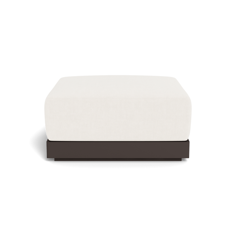 ANTIGUA OTTOMAN | Aluminum Bronze, Altona Snow,