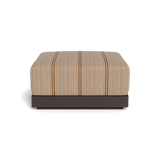 ANTIGUA OTTOMAN | Aluminum Bronze, Bateau Teak,