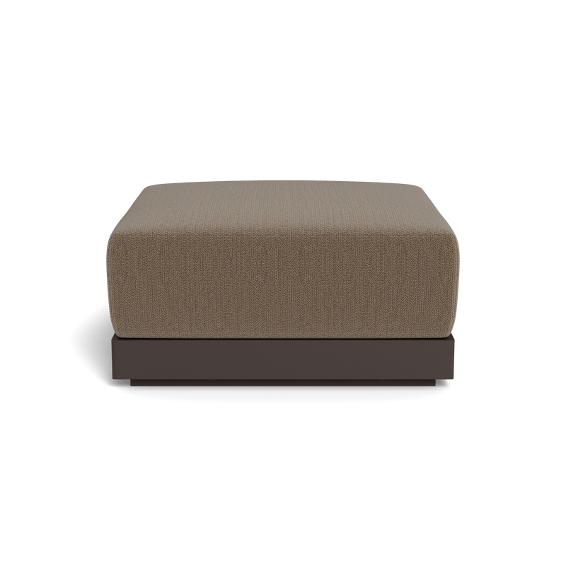 ANTIGUA OTTOMAN | Aluminum Bronze, Marley Mink,