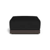ANTIGUA OTTOMAN | Aluminum Bronze, Pebble Charcoal,