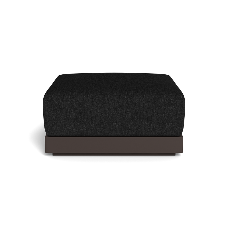 ANTIGUA OTTOMAN | Aluminum Bronze, Pebble Charcoal,
