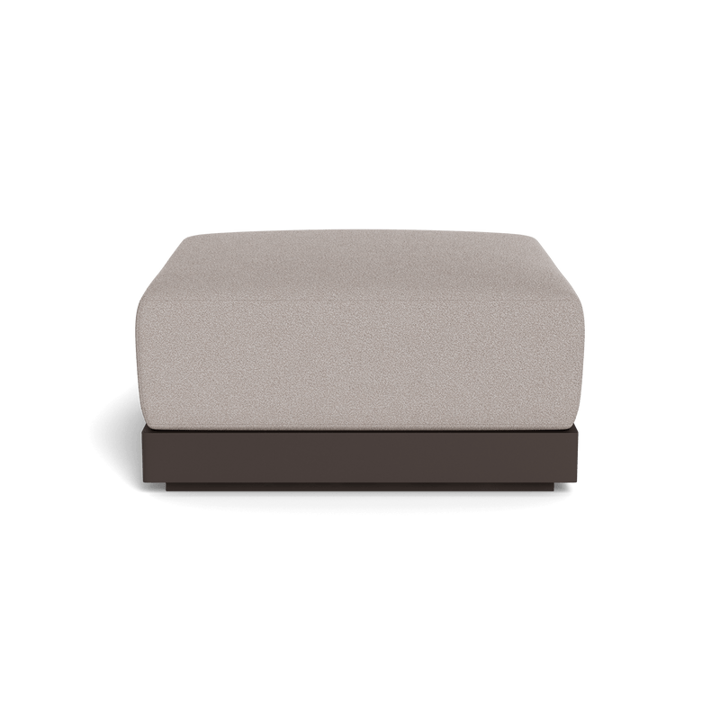 ANTIGUA OTTOMAN | Aluminum Bronze, Riviera Stone,