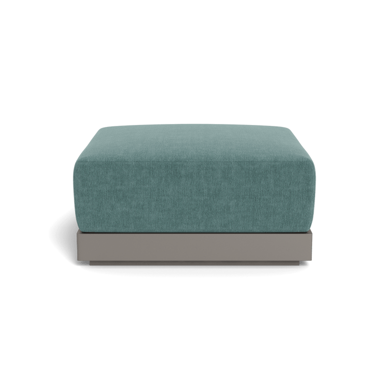 ANTIGUA OTTOMAN | Aluminum Taupe, Altona Dew,