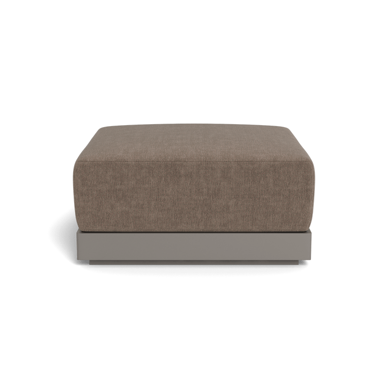 ANTIGUA OTTOMAN | Aluminum Taupe, Altona Mink,